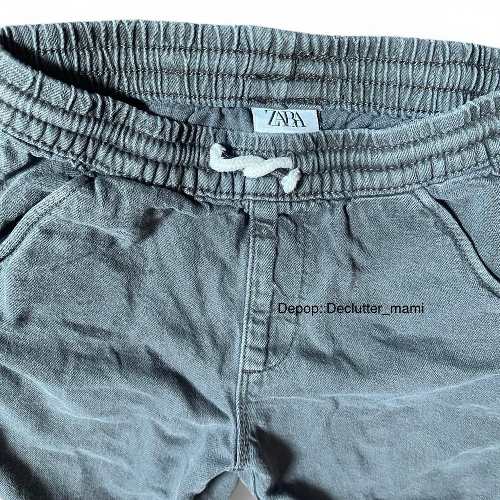 Zara kids Charcoal Elastic Waist Pants